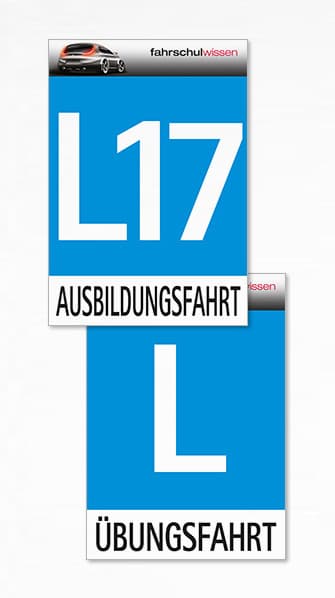 Produktabbildung: Schilder L / L17 (Fahrschulwissen)