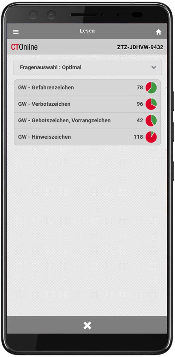 CTOnline App: Funktion Lesen mit Themen und Lernfortschritt
